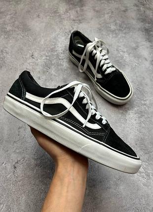 Венс олд скул 41 26.5 см vans old skool black черные