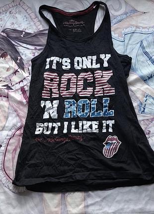 Майка гранж винтаж готика флагusa y2k sk8 opium grunge vintage coquette нефор 2000s rolling stones