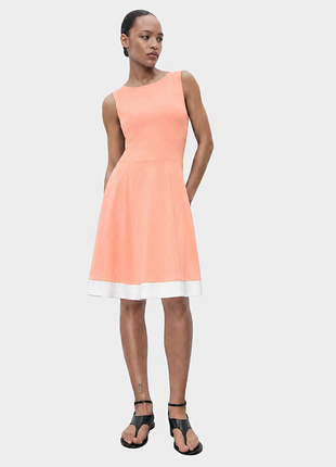 Платье mango 94 cм длина персиковое