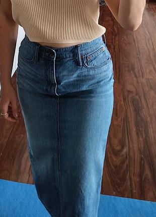 Спідниця міді джинсова 🩵 27 р. юбка jeans
