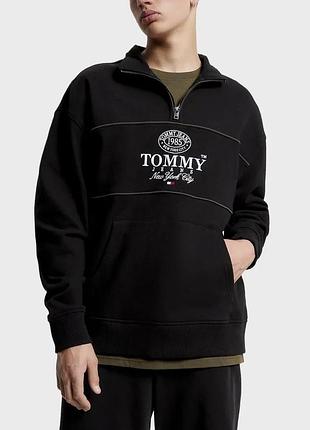 Tommy hilfiger athletic logo 1/3 зіп світшот