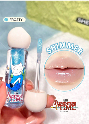 Сяючий блиск для губ sheglam adventure time heroes only shimmery lip gloss - frosty (6230)