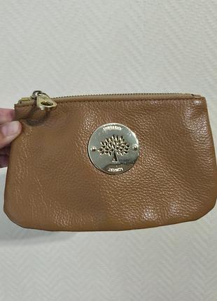 Mulberry кожаная косметичка ключница