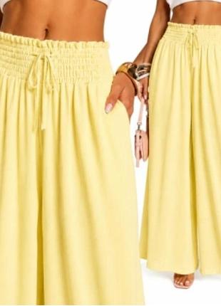 Shein curve стильные очень широкие брюки палаццо с высокой талией на высокий рост размер 50-52 xl-xl😍