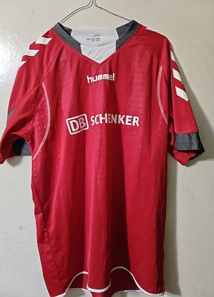 Яркая футболка hummel team spirit (l) оригинал форма с номером 6