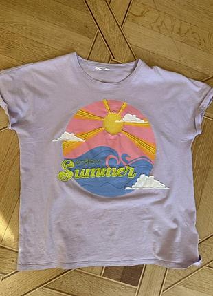 Reserved endless summer футболка для дівчинки бузкова 146 - 158 см фіолетова