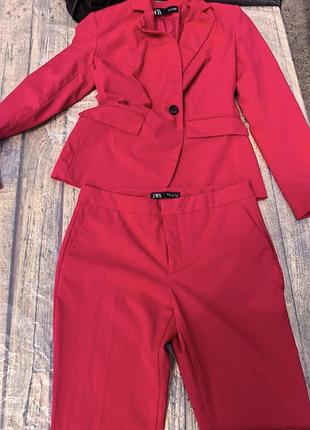 Zara жіночий костюм（куртка + штани）
