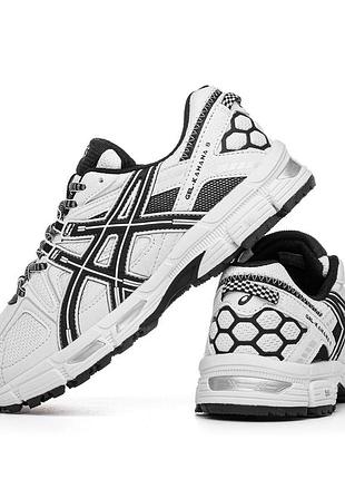 Кросівки asics gel kahana 8 white black демісезон