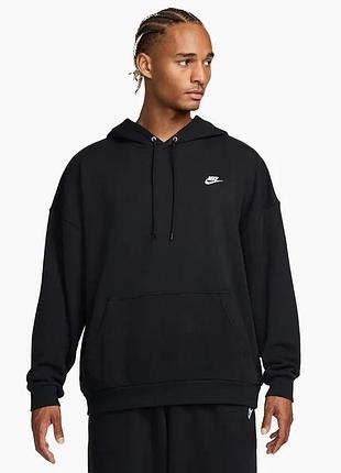 Худі чоловіче nike club ft oversized po hdy black hj1816-010