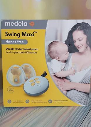 Двухфазный электрический молокоотсос medela swing maxi hands-free