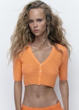 Кружевна кофтинка zara