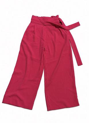 Штани zara рожеві xs широкі