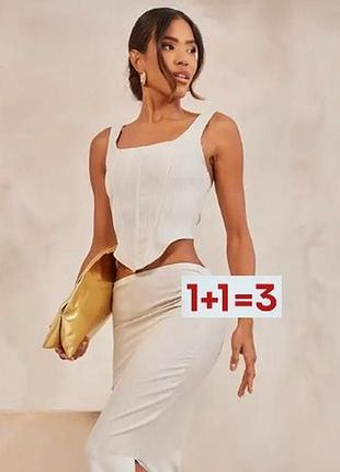 1+1=3 🎁 шикарный корсетный топ от prettylittlething