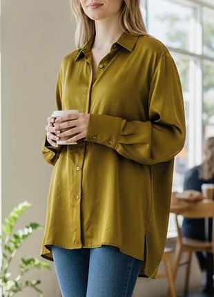 Сяюча блуза zara під шовк