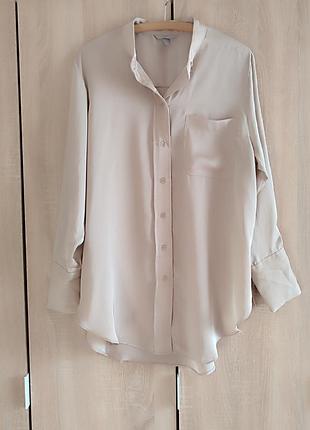 Классная атласная блуза оверсайз h&amp;m