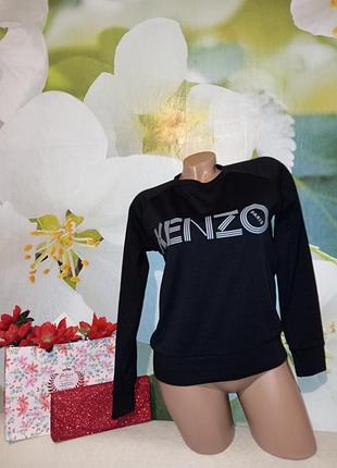 Теплый свишот с надписью kenzo р.s