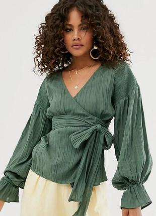 Шикарная блуза в составе лён, бренд asos