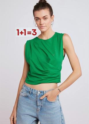 1+1=3 🎁 укороченная майка топ от zara