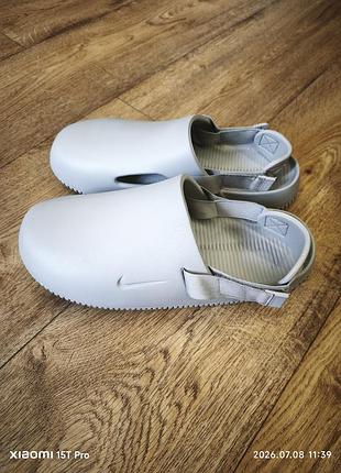 Шльопанці nike calm mule grey 45-46 розмір
