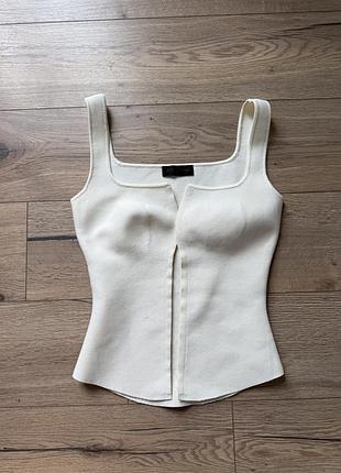 Біла майка zara m