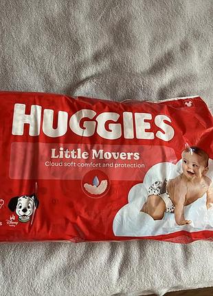 Підгузки huggies little movers ,розмір 3, 4-9 кг 56 штук