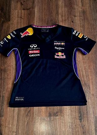 Женская уникальная спортивная футболка red bull racing оригинал.
