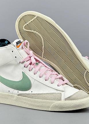 Nike blazer mid 77 кеды кеди кроссовки кросівки обувь взуття шкіра черевики демисезон ботинки кожа классика блейзер найк sb скейт шузы