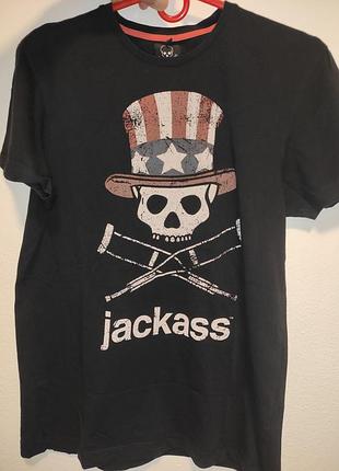 Стильная фирменная футболка катон бренд.jackass.cedar wood state.с-м