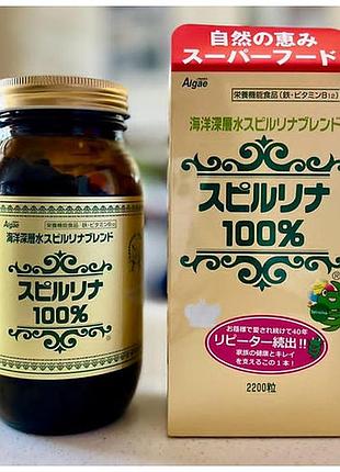 Спирулина spirulina gmp 2200 шт, algae япония