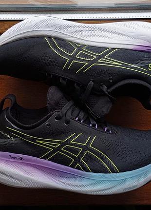 Кроссовки asics gel-nimbus 25 оригинал стан идеальный р.40 черные
