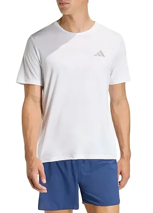Футболка мужская adidas run ess tee m белая