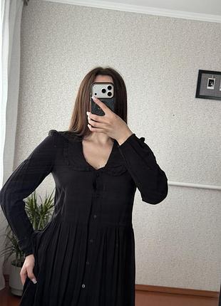 Сукня чорна на ґудзиках h&m