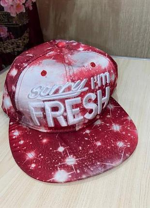 Винтажная кепка бейсболка sorry i"m fresh унисекс
