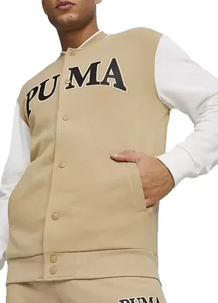 Толстовка чоловіча puma squad track jacket tr бежева