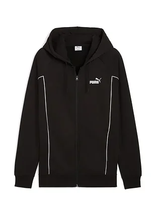 Мужская толстовка puma sport fz hoodie fl черная