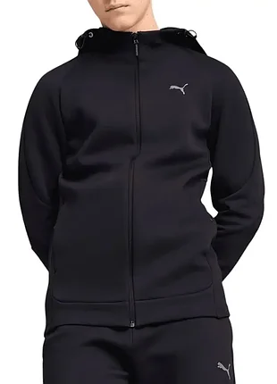 Мужская толстовка puma evostripe full-zip hoodie синяя