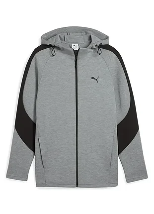 Толстовка чоловіча puma evostripe core fz hoodie сіра