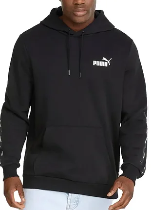 Толстовка чоловіча puma ess+ tape hoodie fl чорна