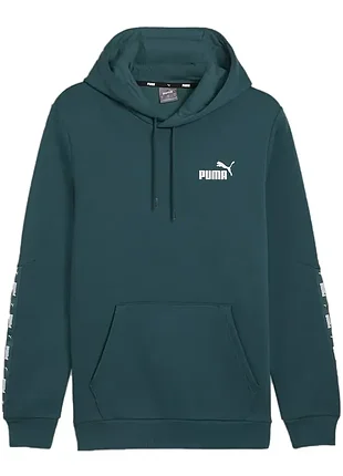 Толстовка чоловіча puma ess+ tape hoodie fl зелена