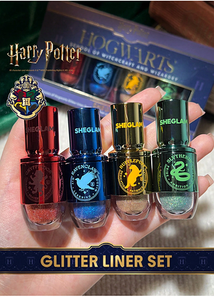 Набор глиттерных подводок для глаз sheglam harry potter houses of hogwarts glitter liner set (6233)