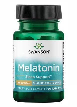 Melatonin-dual-release 3mg - 60tabs