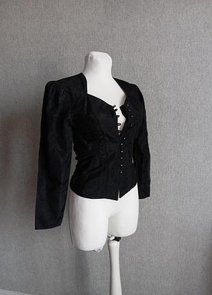 Елегантна вінтажна блуза valentina of london (made in england) у готичному вікторіанському стилі 🖤🌹