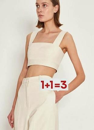 1+1=3 🎁 укороченный кроп топ на широких бретелях от nobody's child