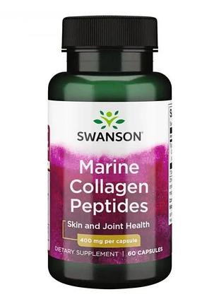 Type i hydrolyzed marine collagen peptides 400mg - 60 caps