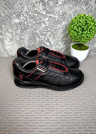 K-swiss кроссовки 44 размер кожаные черные