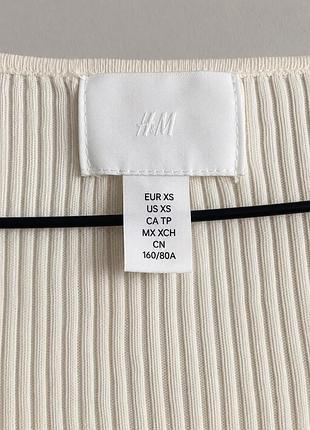 Лонгслів h&m у рубчик 3