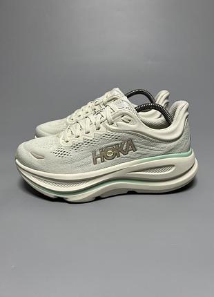 Кросівки на широку стопу для комфортної ходьби бігу тренувань hoka one one bondi 9 wide 1162014 tlsl оригінал