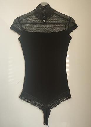 Топ боді zean new collection із сіткою plumetis, xs 🇺🇦