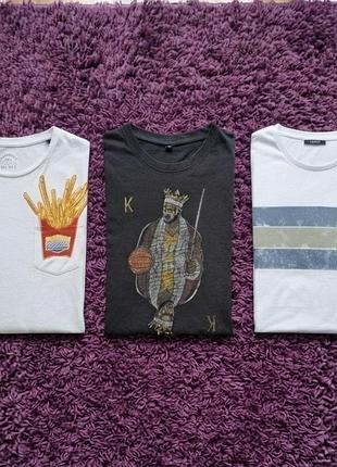 👕 мужская футболка размеров m–l (mister tee, jack &amp; jones)