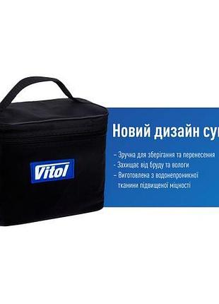 Компрессор "vitol" k-60 150psi/15amp/40л/фонарь/прикуриватель 9